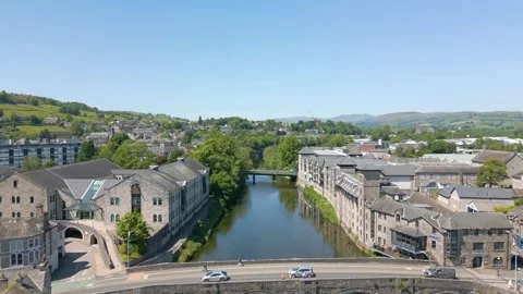 Kendal in Cumbria by drone Stock Footage 281262432
