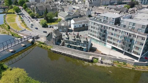 Kendal in Cumbria by drone Stock Footage 281262453