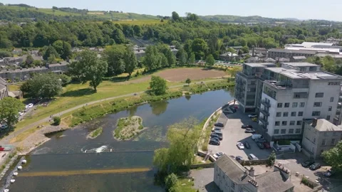 Kendal in Cumbria by drone Stock Footage 281262481