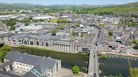 Kendal in Cumbria by drone Stock Footage 281262500