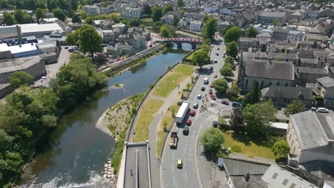 Kendal in Cumbria by drone Stock Footage 281262533