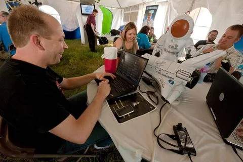 Kendal Van Dyke, a database professional that is followed on Twitter @twit... Stock Photos