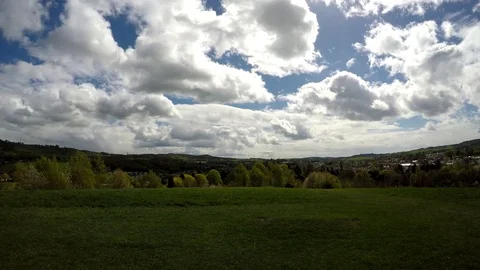 Kendal, view of the town from a hill, May 2017 Stock Footage 77864528