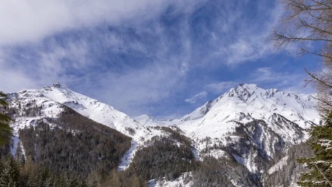 Kendelspitze winter time lapse Stock Footage 125959894