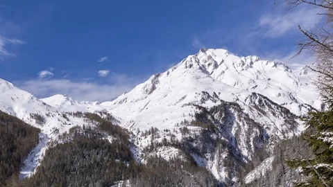 Kendelspitze winter time lapse Video stock 125960096