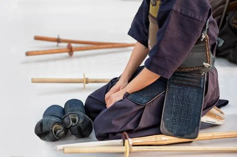 Kendo fighter Stock Photos