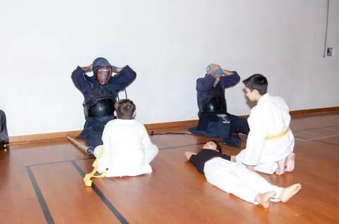 Kendo performance Stock Photos