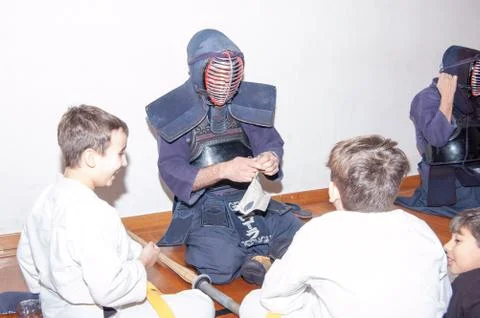 Kendo performance Stock Photos