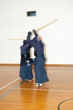 Kendo performance Stock Photos