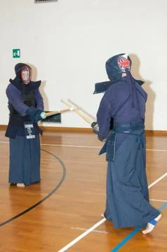 Kendo performance Stock Photos