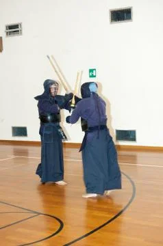 Kendo performance Stock Photos