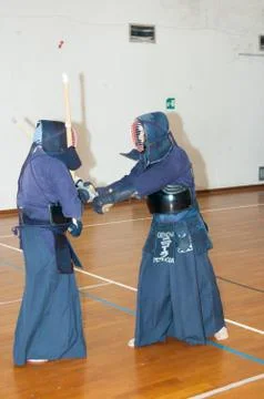 Kendo performance Stock Photos