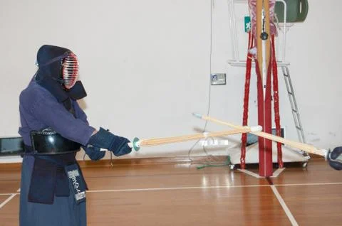 Kendo performance Stock Photos