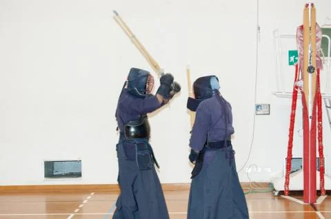 Kendo performance Stock Photos