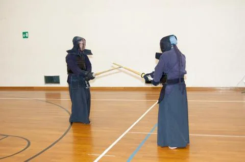 Kendo performance Stock Photos