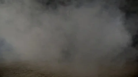 Kendo warrior demonstrates fighting attacks Stock Footage 77233430