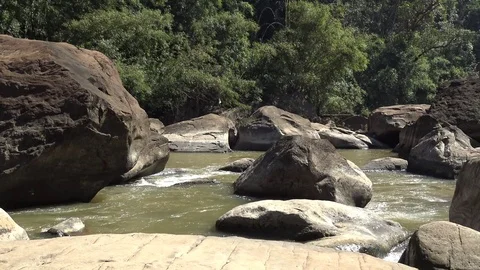 Kengsopa waterfall. Stock Footage 71642033