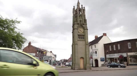 Kenilworth Clock Tower Stock Footage 65858771
