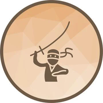 Kenjutsu icon vector image. Stock Illustration