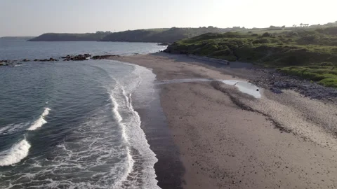 Kennack Sands on the Lizard in Cornwall, UK Stock Footage 243024283