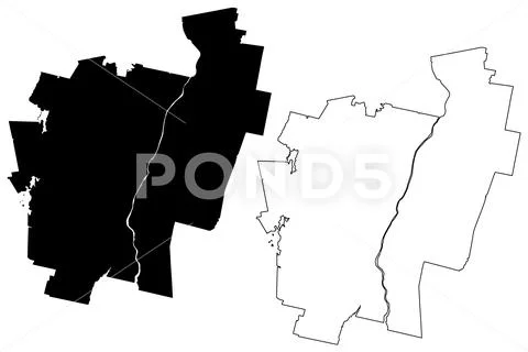 Kennebec County, Maine (U.S. county, United States of America, USA, U.S., US) Stock Illustration