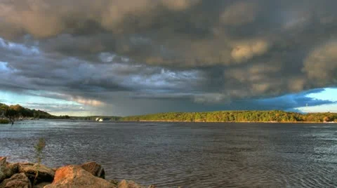 Kennebec River Stock Footage