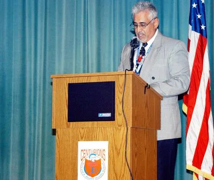 KENNEDY SPACE CENTER, FLA. -- Eduardo Tillet, principal of Howard A. Dooli... 스톡 사진