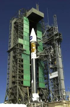KENNEDY SPACE CENTER, FLA. - On Launch Pad 36-A, Cape Canaveral Air Force ... Stock Photos