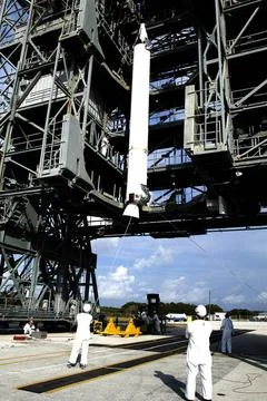KENNEDY SPACE CENTER, FLA. - On Launch Complex 17-B, Cape Canaveral Air Fo... Stock Photos