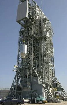 KENNEDY SPACE CENTER, FLA. - On Launch Pad 17-A, Cape Canaveral Air Force ... Stock Photos