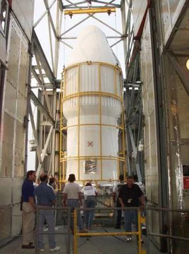 KENNEDY SPACE CENTER, FLA. - At Launch Complex 17-A, Cape Canaveral Air Fo... Stock Photos
