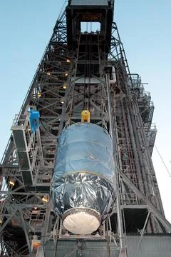 KENNEDY SPACE CENTER, FLA. - On Launch Pad 17-B at Cape Canaveral Air Forc... Stock Photos