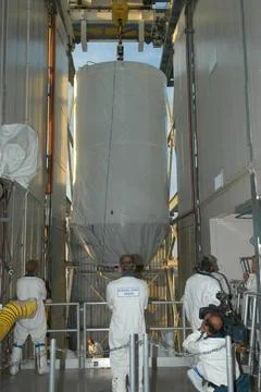 KENNEDY SPACE CENTER, FLA. - On Launch Pad 17-B at Cape Canaveral Air Forc... Stock Photos