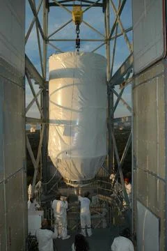 KENNEDY SPACE CENTER, FLA. - On Launch Pad 17-B at Cape Canaveral Air Forc... Stock Photos