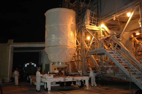 KENNEDY SPACE CENTER, FLA. -- On Launch Pad 17-B at Cape Canaveral Air For... Stock Photos