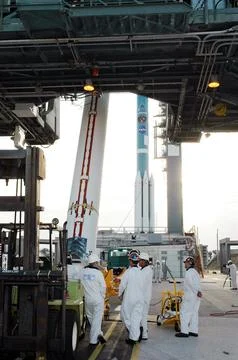 KENNEDY SPACE CENTER, FLA. - At Launch Pad 17-B, Cape Canaveral Stock Photos