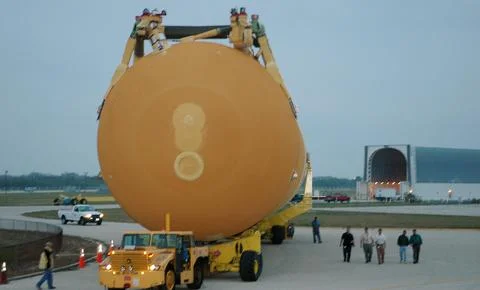 KENNEDY SPACE CENTER, FLA. - The second redesigned External Tank Stock Photos