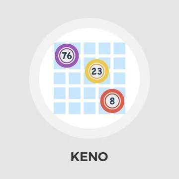 Keno vector flat icon Stock Illustration