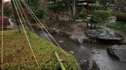 Kenrouken-japanese garden Stock Footage 46129727