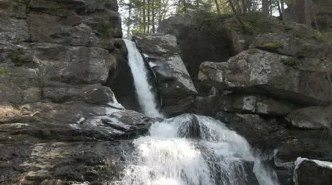 Kent Falls 3 Stock Footage 10829980