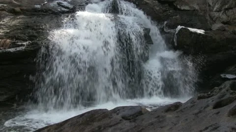 Kent Falls 4 Stock Footage 10829954