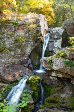 Kent Falls ct upper falls Stock Photos