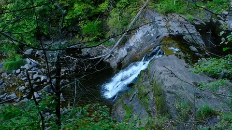 Kent Falls (partial), Kent Falls State Park, Connecticut Stock Footage 81527672