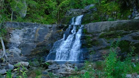 Kent Falls (partial), Kent Falls State Park, Connecticut Stock Footage 81527676