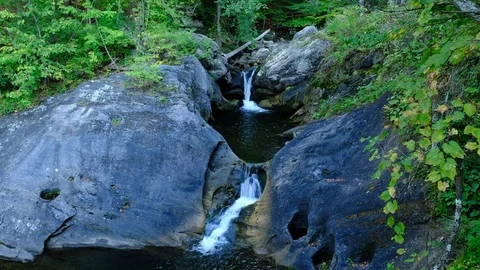 Kent Falls (partial), Kent Falls State Park, Connecticut Stock Footage 81527679