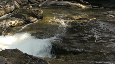 Kent Falls River 1 Stock Footage 10829974