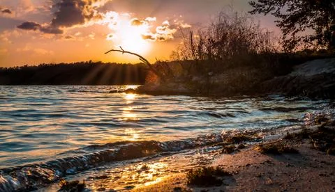 Kent Lake Sunset Stock Photos