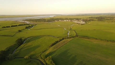 Kent, UK - 4K - Drone Stock Footage 155376706