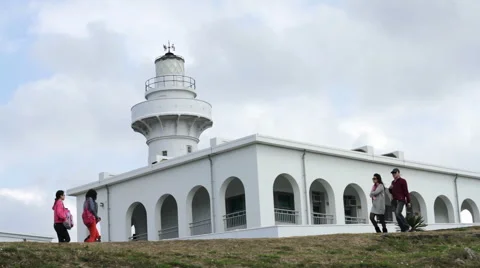 Kenting Oluanpi Lighthouse. HD Stock Footage 49285801