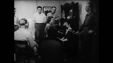 KENTUCKY - 1956 - Protestants conclude a performance of "Break Thou the Bread of Stock Footage 327752739